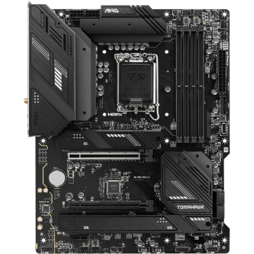 Материнская плата/ MB MSI INTEL B760 s1700, 4xDDR5(256GB), HDMI 2.1/DP, 1xPCIe 5.0x16, 1xPCIe 3.0x16, 1xPCIe 4.0, 1xLAN (2.5GbE), Wi-Fi, BT, 4xSATA 6Gb/s, 3xM.2, 1xUSB-C, 4xUSB 3.2, 4xUSB 2.0, ATX MSI