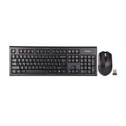 Клавиатура + мышь A4Tech 3000NS клав:черный мышь:черный USB беспроводная Multimedia