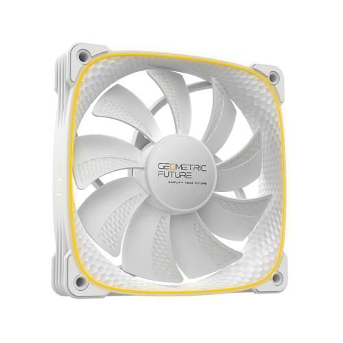 Вентилятор корпусный/ Case Cooler Geometric Future Squama 2503RW-12 Reverse (120x120x25mm, 4-pin PWM, ARGB, 57.67CFM, 29.87dBA, 1500RPM, White) Geometric Future