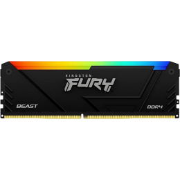 Память оперативная/ Kingston 8GB 3200MT/s DDR4 CL16 DIMM FURY Beast RGB (Select Regions ONLY)