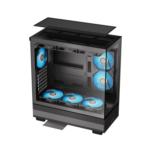 Корпус PCCooler C3 Q500 BK: Стильный Midi-Tower без блока питания с USB 3.0, USB-C и поддержкой ATX/mATX/mITX
