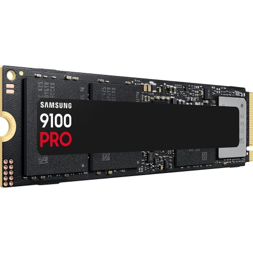 Твердотельный накопитель/ Samsung SSD 9100 PRO, 2000GB, M.2(22x80mm), NVMe 2.0, PCIe 5.0 x4, V-NAND TLC, R/W 14700/13400MB/s, IOPs 1 850 000/2 600 000, TBW 1200, DWPD 0.3 (12 мес.) Samsung Electronics