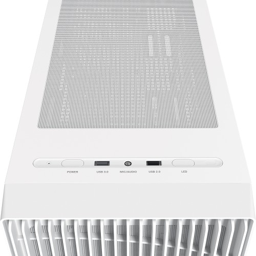 Корпус ПК Ocypus Gamma C70 WH - Midi-Tower без блока питания, поддержка ATX, mATX, mITX, 1xUSB-A 3.0 и 1xUSB 2.0, белый цвет