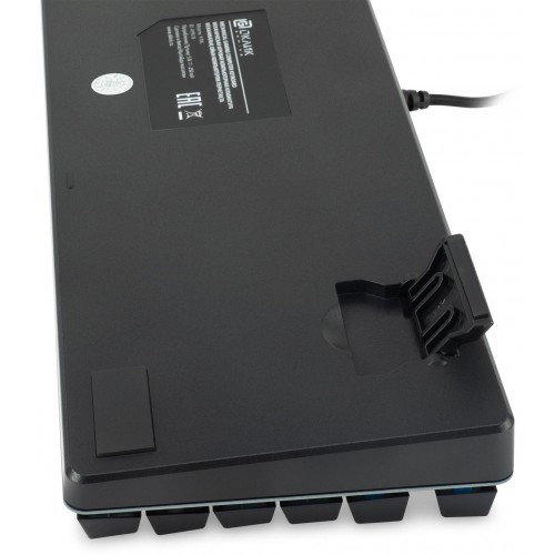 Клавиатура Оклик 970G Dark Knight: Механическая Игровая Клавиатура с LED Подсветкой, Черный/Серебристый, USB, 1.5м Кабель