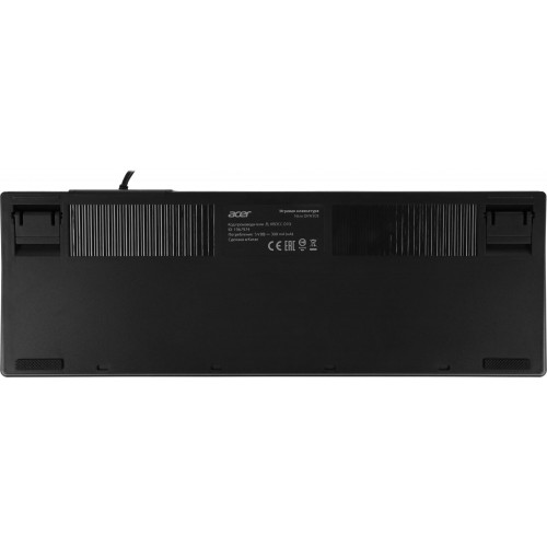 Клавиатура Acer OKW303 механическая USB для геймеров с LED подсветкой, черно-серая, 1.8м кабель (ZL.KBDCC.01D)