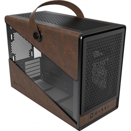 Корпус Montech Heritage (B) черный mATX: 9 вентиляторов, 2 USB 3.0, без блока питания