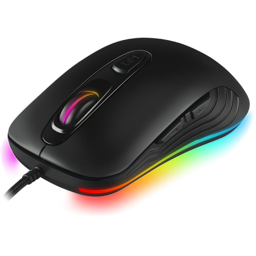 Игровая мышь SVEN RX-G820 (6+1кл. 200-4800 DPI. ПО. SoftTouch. RGB-подсветка. игров. упак) Sven