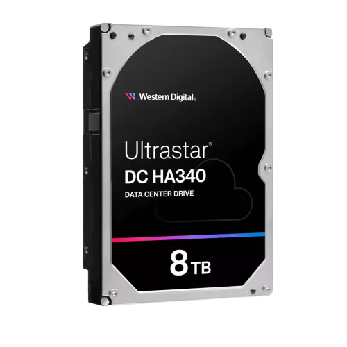 Жесткий диск/ HDD WD SATA 3.2 LFF Server 8Tb Ultrastar DC HA340 7200 6Gb/s 256MB 1 year warranty (replacement HUS728T8TALE6L4, HUH721008ALE604, ST8000NM017B)