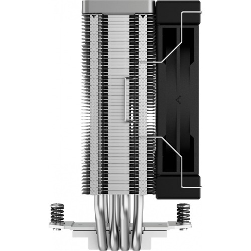 Кулер Deepcool AK400 Soc-AM5/AM4/1200/1700/1851 черный 4-pin 29-29dB Al+Cu 220W 661gr Ret (R-AK400-BKNNMN-G-1) [R-AK400-BKNNMN-G-1]