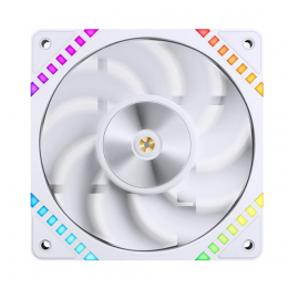 Кулер для корпуса/ Case Cooler JONSBO HF2-120WR Reverse (120x120x25mm, 4-pin PWM, ARGB, 63.3CFM, 29.5dBA, 2200RPM, White)