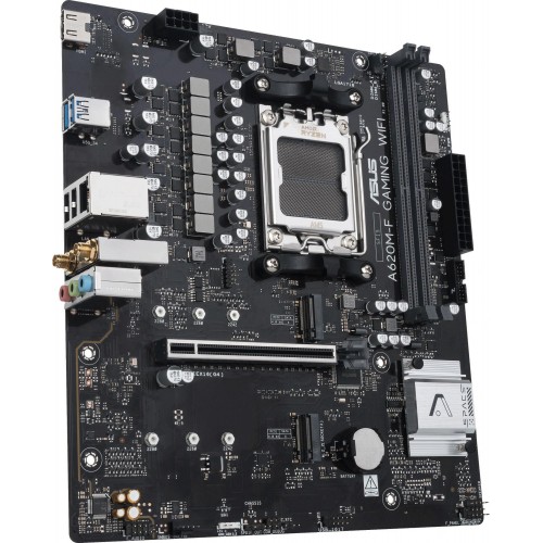 Материнская плата Asus A620M-F GAMING WIFI AM5: 2xDDR5, mATX, 8ch, 2.5G, RAID, HDMI