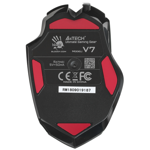 Мышь A4Tech Bloody V7 черный оптич. 3200dpi USB3.0 8but A4Tech