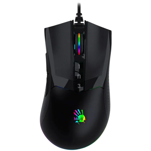 Купить игровую мышь A4Tech Bloody W90 Max черную с оптическим сенсором 10000dpi и 7 кнопками