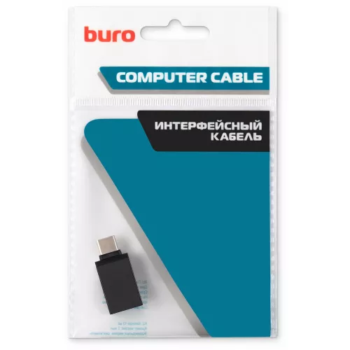 Адаптер Buro ver3.0 USB A(f) USB Type-C (m) (BU-USB3-AF-CM) черный