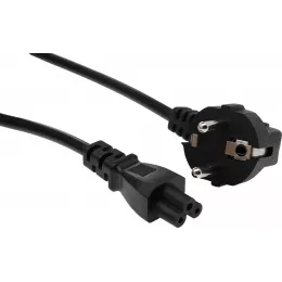 Кабель IEC C5 (3-pin) Евровилка угловой 1.8м (469) черный