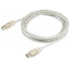 Кабель Buro USB2.0-AM/BM-3-TRANS USB A(m) USB B(m) 3м прозрачный