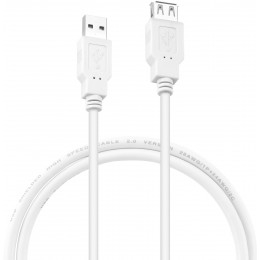 Кабель-удлинитель Buro USB2.0-AM-AF-0,75M USB A(m) USB A(f) 0.75м белый