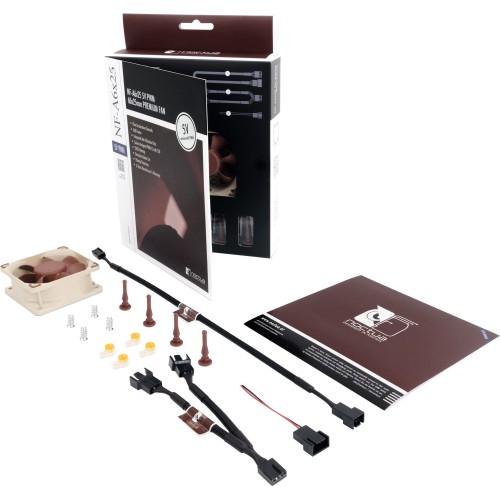 Кулер для корпуса/ Case Cooler Noctua NF-A6X25 5V PWM (60x60x25mm, 4-pin PWM, 29.2CFM, 19.3dBA, 3000RPM, Beige/Brown)