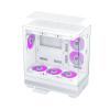 Корпус без блока питания/ Case PCCooler C3 Q500 WH, Midi-Tower, TG, no fans, 1xUSB 3.0 + 1xUSB 2.0 + 1xUSB-C, ATX, mATX, mITX White