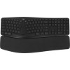 Клавиатура Logitech K860 черная беспроводная с подставкой для запястий - Эргономичный мультимедийный USB/Bluetooth (920-010359)