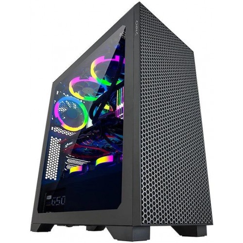 Корпус Azza Hive ATX черный с 8 вентиляторами 120мм, 5 вентиляторами 140мм, USB 2.0 и USB 3.0, аудио, блок питания [CSAZ-450 HIVE]
