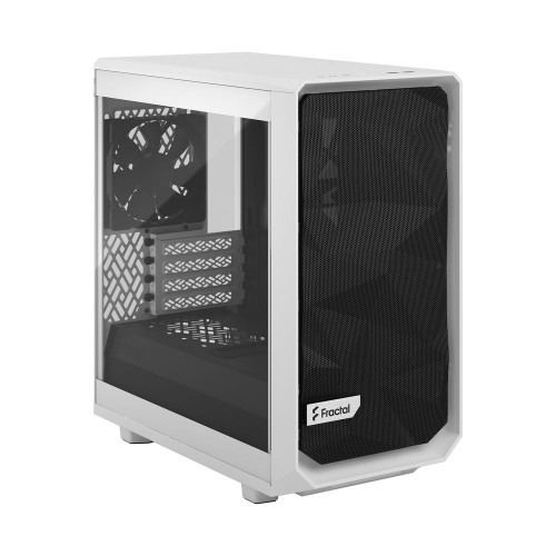 Корпус ПК без блока питания/ Case Fractal Design Meshify 2 Mini TG Clear Tint, Mini-Tower, 1x120mm + 1x140mm, 2xUSB-A 3.2 + 1xUSB 3.2 Type-C mATX, mITX, mDTX White Fractal Design
