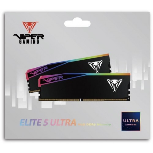 Купить оперативную память DDR5 2x32GB 6000MHz Patriot Viper Elite 5 Ultra RGB для игрового ПК - CL28 DIMM 288-pin с радиатором