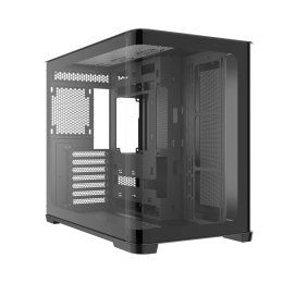 Корпус ПК без блока питания/ Case SAMA V60E Black, Midi-Tower, TG, no fans, 2xUSB 3.0 + 1xUSB 3.2 Type-C, ATX, mATX, mITX Black