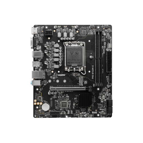 Материнская плата/ MB MSI INTEL B760 s1700, 2xDDR5(128GB), D-SUB/HDMI 1.4, 1xPCIe 4.0x16, 1xPCIe 3.0, 1xLAN, 4xSATA 6Gb/s, 1xM.2, 2xUSB 3.2, 4xUSB 2.0, 1xPS/2, mATX
