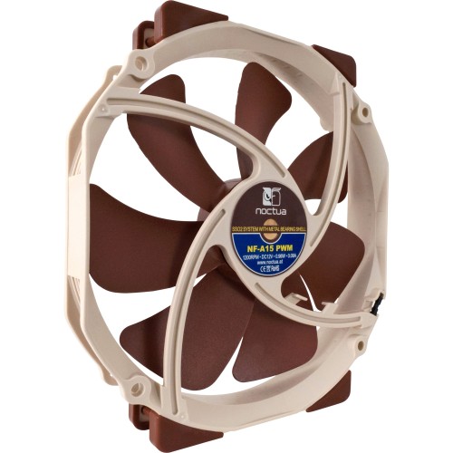 Кулер для корпуса/ Case Cooler Noctua NF-A15 PWM (140x150x25mm, 4-pin PWM, 67.98CFM, 19.2dBA, 1200RPM, Beige/Brown)