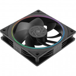Кулер для корпуса/ Case Cooler Thermalright TL-S12R Reverse (120x120x25mm, 4-pin PWM, ARGB, 47.6CFM, 23.2dBA, 1500RPM, Black)