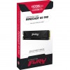 Твердотельный накопитель/ Kingston SSD Fury Renegade, 4096GB, M.2(22x80mm), NVMe, PCIe 5.0 x4, 3D TLC, R/W 14800/14000MB/s, IOPs 2 200 000/2 200 000, TBW 4000, DWPD 0.5 (60 мес) Kingston