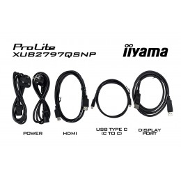 Монитор Iiyama 27" ProLite XUB2797QSNP-B1 черный IPS LED 16:9 HDMI M/M матовая HAS Piv 1300:1 300cd 178гр/178гр 2560x1440 100Hz DP Quad HD 2K (1440p) USB 6.1кг