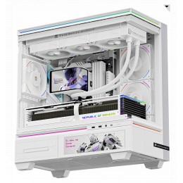 Водяное охлаждение для процессора/ Water Cooling System Thermalright Wonder Vision 360 Turbo (360mm, LED, White, ARGB/ Fans: 3x120mm, 120.38CFM, 44.7dBA, 3000RPM/ Pump height 107mm, 6400RPM, Rad thickness 27mm/ S: 1700, 1200, 1851, 115X, 2011, 2066, AM5, 
