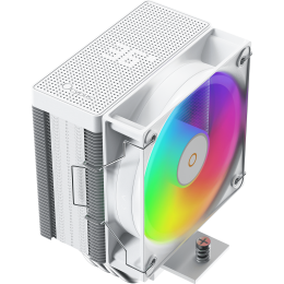 Кулер для процессора/ CPU Cooler Ocypus Gamma A40 WH ARGB Digital (200W, 4-pin PWM, LED temp., 133mm, Al/Cu, 4x6mm, ARGB, 1x100mm, 41CFM, 29.5dBA, 2400RPM, S: 1851/1700/1200/115X, AM5/AM4, white)