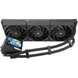 Водяное охлаждение для процессора/ Water Cooling System Thermalright Mjolnir Vision 360 (360mm, LED, Black, ARGB/ Fans: 3x120mm, 69CFM, 27dBA, 2150RPM/ Pump height 65mm, Rad thickness 27mm/ S: 1700, 1200, 1851, 115X, 2011, 2066, AM5, AM4)