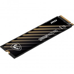 MSI SSD SPATIUM M470 Pro, 1000GB, M.2(22x80mm), NVMe, PCIe 4.0 x4, 3D TLC, R/W 6000/4500, IOPs 950 000/950 000, TBW 320, DWPD 0.2 (5 лет)