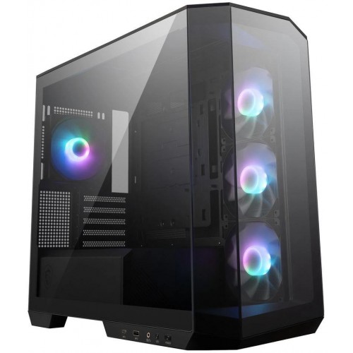 Корпус MSI MAG PANO M100R PZ черный без БП - mATX, 3x120mm, 4x140mm, USB 3.1, CardReader и AirDuct