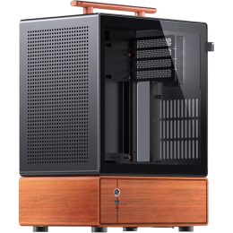 Корпус без блока питания/ Case JONSBO T7, Mini-Tower, TG, no fan, 1xUSB-A 3.0 + 1xUSB-C 3.2, mATX, mITX Black