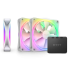 Комплект кулеров для корпуса ПК/ Case Cooler NZXT F120 RGB DUO Triple Pack (120x120x25mm, 4-pin PWM, RGB, 48.58CFM, 29dBA, 1800RPM, White, 3pcs) NZXT