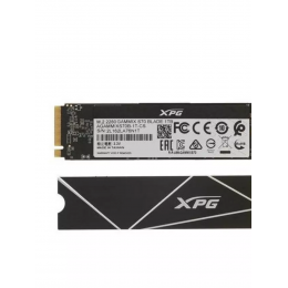 Твердотельный накопитель/ ADATA SSD GAMMIX S70 BLADE, 1024GB, M.2(22x80mm), NVMe, PCIe 4.0 x4, 3D TLC, R/W 7400/5500MB/s, IOPs 350 000/720 000, DRAM buffer 1024MB, TBW 740, DWPD 0.4, with Heat Spreader (5 лет)