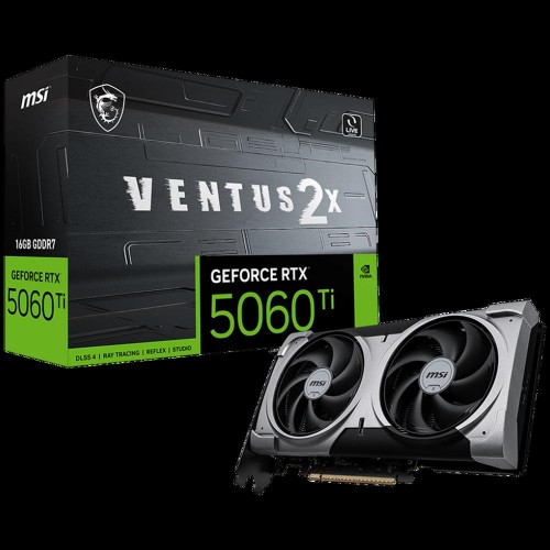 Купить видеокарту MSI RTX 5060 TI 16ГБ VENTUS 2X PLUS - PCI-E 5.0, GDDR7, HDMI и DP выходы