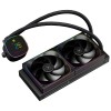 Система жидкостного охлаждения/ Water Cooling System Thermalright Frozen Horizon 240 Digital (240mm, LED temp., Black, ARGB/ Fans: 2x120mm, 68.9CFM, 28.2dBA, 2000RPM/ Pump height 53.2mm, Rad thickness 27mm/ S: 1700, 1200, 1851, 115X, AM5, AM4) Thermalrigh