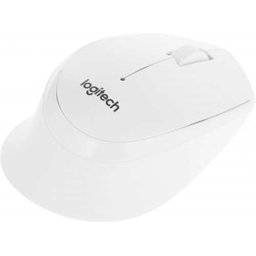 Купить беспроводную мышь Logitech M330 Silent Plus белого цвета, 1000 DPI, 2 кнопки - идеальный выбор для тишины и комфорта