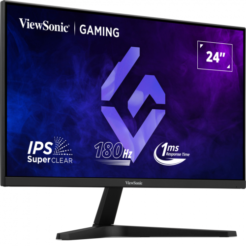 Монитор ViewSonic 23.8" VX24G1-HD черный IPS LED 1ms 16:9 HDMI матовая 1000:1 300cd 178гр/178гр 1920x1080 180Hz DP FHD 4.1кг ViewSonic