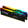 Память оперативная/ Kingston 32GB 5600MT/s DDR5 CL40 DIMM (Kit of 2) FURY Beast RGB XMP Kingston