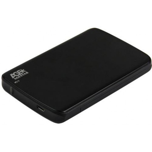 Внешний корпус для HDD/SSD AgeStar 31UB2A12C SATA USB3.1 пластик/алюминий черный 2.5" [31UB2A12C]