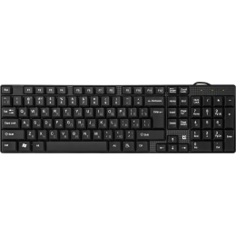 Defender Проводная клавиатура Accent SB-720 RU,черный,компактная USB