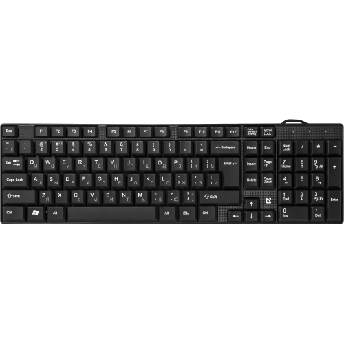 Defender Проводная клавиатура Accent SB-720 RU,черный,компактная USB Defender