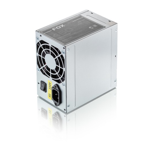 Блок питания 450Вт/ Power Supply Foxline, 450W, ATX, NOPFC, 80FAN, 2xSATA, 2xPATA, 1xFDD, 24+4 Foxline